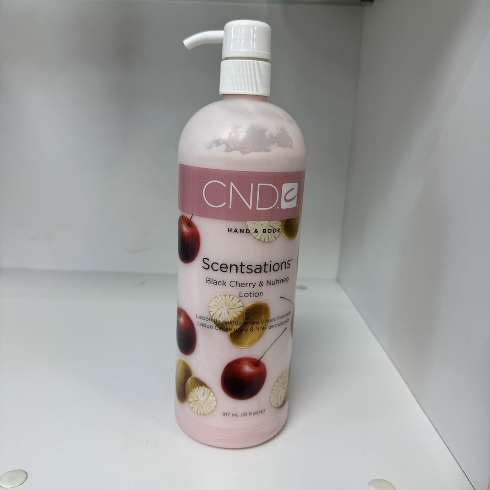 CND Scentsations Hand & Body Lotion 917 ml / 31 oz - Black Cherry & Nutmeg